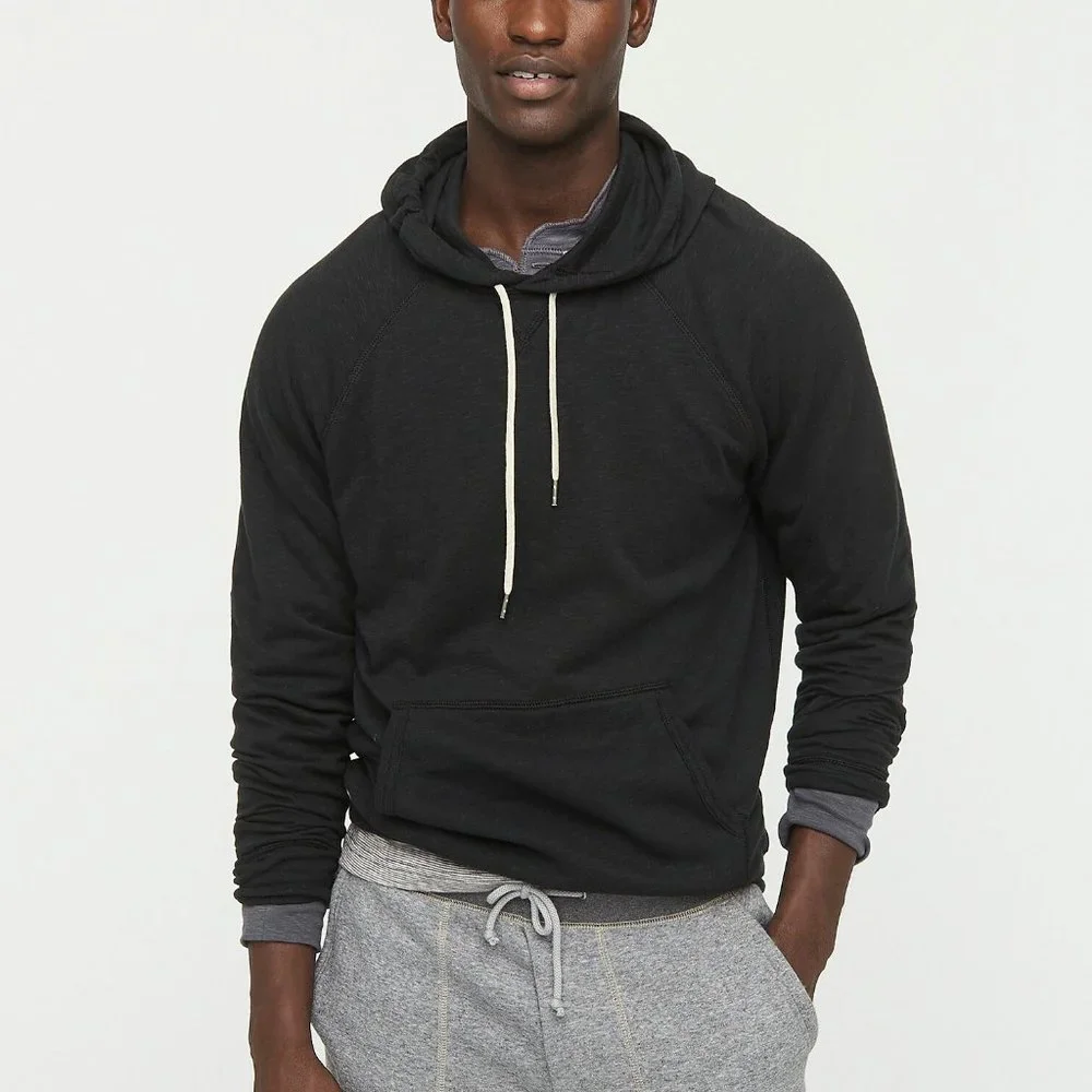 J. Crew Double-knit pullover hoodie M
